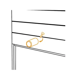 10 Butées d'Arrêt, Anthracite, Longueur 40 mm, pour Volet Roulant Motorisé ou Manuel-Zurfluh-Feller New