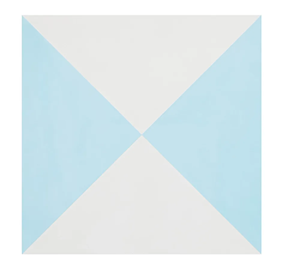 4 Carreaux de ciment véritable 0,16m2 / Carreaux de ciment artisanaux pour sol et mur coloris Bleu - l.20 x L.20cm-Pegane