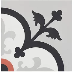 4 Carreaux de ciment véritable 0,16m2 / Carreaux de ciment artisanaux pour sol et mur multicolore - l.20 x L.20cm-Pegane Discount