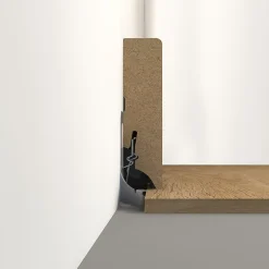 GoodHome 30 clips d'installation métal pour plinthe