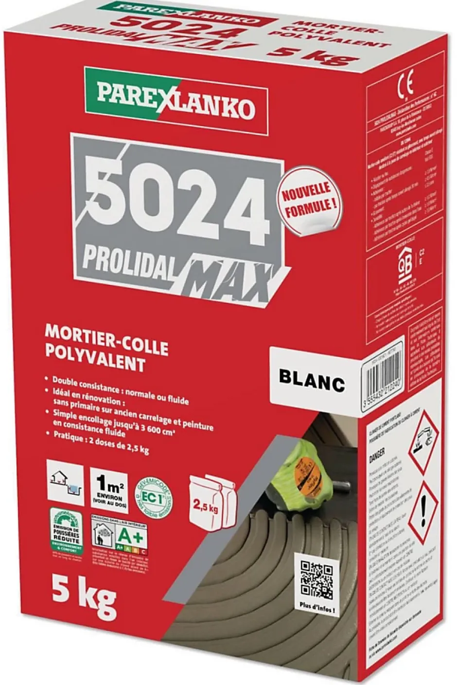 Parexlanko 5024 colle prolidal blanc 5kg