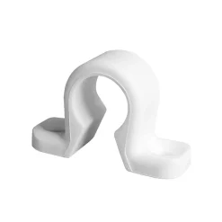 4 Collier plat, Blanc, Composite, pour Espagnolette de Volet Battant-Tirard Outlet