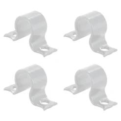 4 Colliers d'Espagnolette, Blanc, Aluminium, Diamètre 14, pour Volet Battant-Tirard Discount