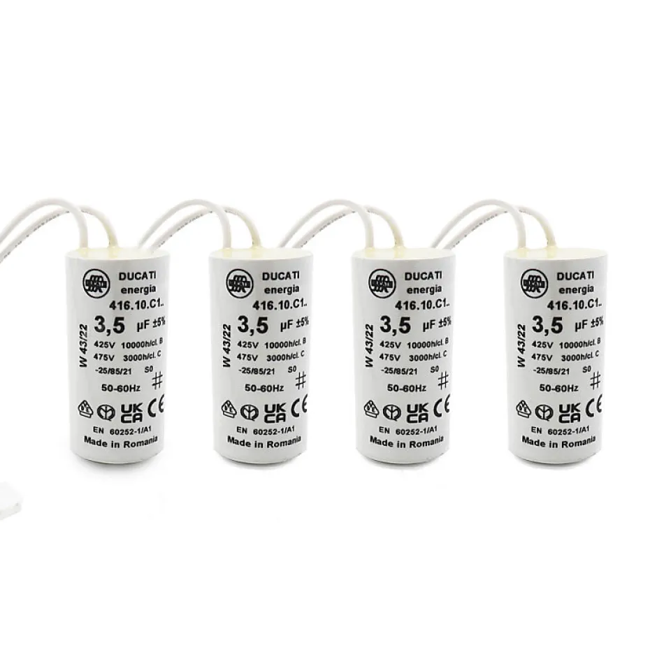 Ducati 4 condensateurs, 3,5 uF, Connecteurs, Moteur de Volet roulant Bubendorff