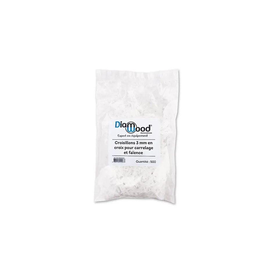 Diamwood Expert En Equipement 500 Croisillons 3 mm en Croix pour Carrelage et Faïence - Diamwood