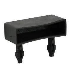 2 Embouts clips lattes noirs 53 x 35 mm ép.8 mm