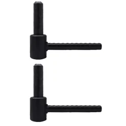 Tirard 2 Gonds à  Scellement Chimique, Noir, Longueur 90 mm, Diamètre 14, Acier, pour Volet Battant
