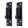 2 Gonds sur Platine, Noir, Diamètre 14 mm, Acier, pour Volet Battant Bois et PVC-Tirard Hot