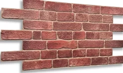 Ikhemalarka 4 m² 10 panneaux PVC 3D effet pierre muraux & de plafond, revêtement imitation carrelage CPVC06