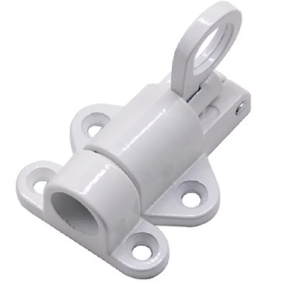 2 Pièces Automatique Verrou Porte,Alliage D'Aluminium Boulon Ressort,Aluminium Verrou Porte,Loquet Boulon Rebond,blanc-Deko Best