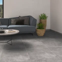 5 Plinthes carrelage District gris moyen l.8 x L.60 cm- New