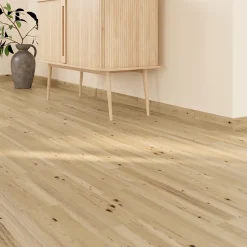 GoodHome 4 Plinthes carrelage effet bois brut mat L.60 x l.7 cm x ép.8 mm, Basilio