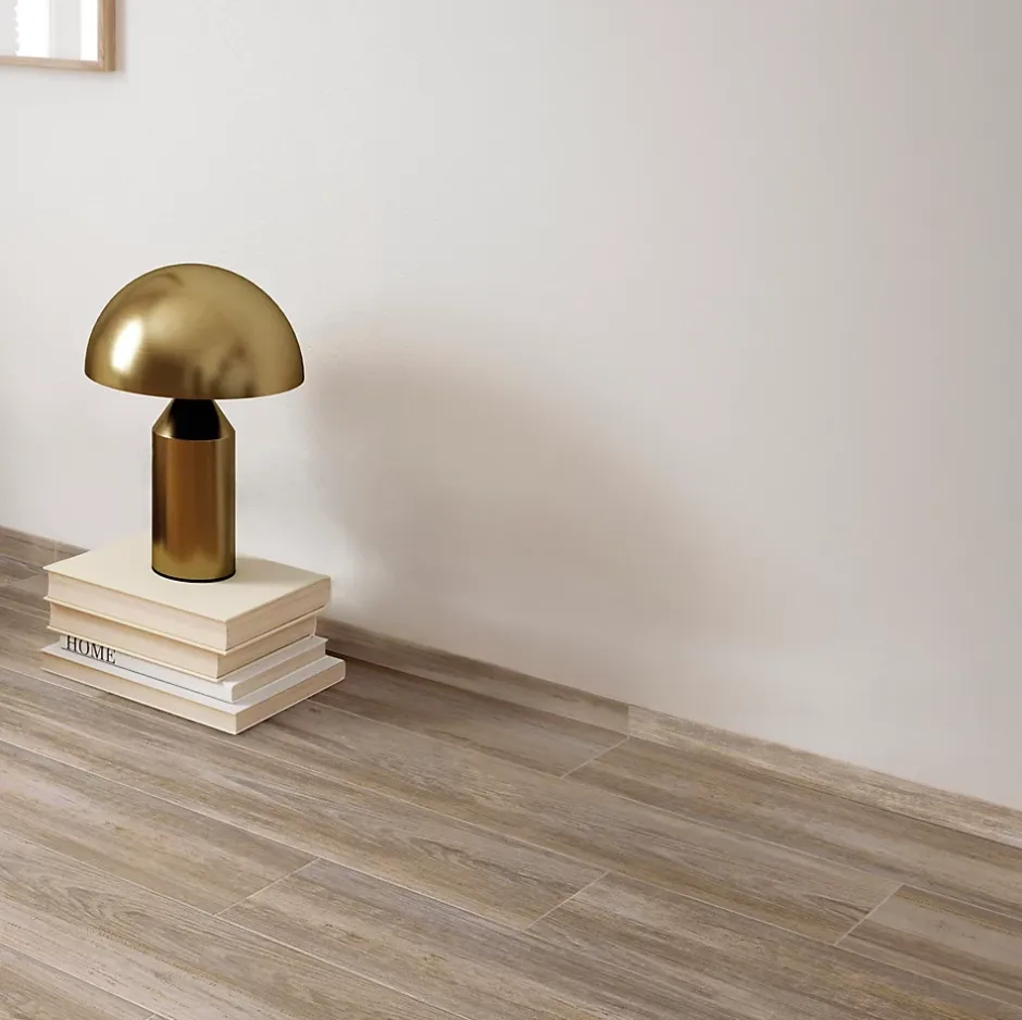 5 Plinthes carrelage Kyra Betulla brun l.7 x L.60 cm