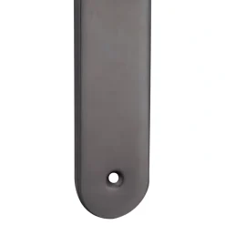 2 poignées de porte sur plaque rond Amga, entraxe 195mm, coloris titane