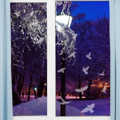 15 stickers oiseaux anti-collision translucide 85 x 85 cm-Ambiance Sticker Online