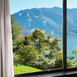 Ambiance Sticker 15 stickers oiseaux anti-collision translucide 55 x 55 cm