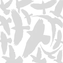 Ambiance Sticker 15 stickers oiseaux anti-collision translucide 55 x 55 cm