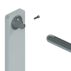 MySystem 1 x Embase murale orientable pour tube diam. 42,4 x 2 mm - Inox 304