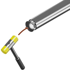 MySystem 2 x Embout arrondi à frapper pour tube diam. 42,4 x 2 mm - Inox 304