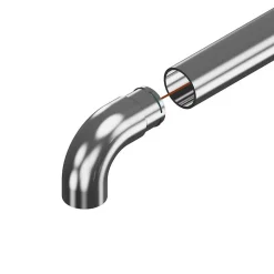 MySystem 2 x Embout crosse pour tube diam. 42,4 x 2 mm - Inox 304