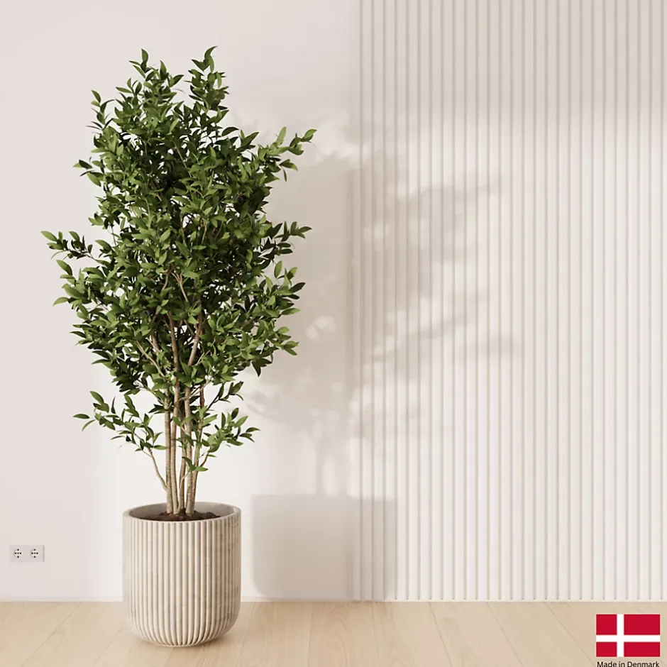 Nordic Acoustics 2 x Panneaux Acoustiques Decoratifs Muraux en Blanc Mat 240x32 cm