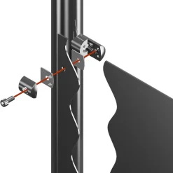 2 x Pince à tôle Ep 1,5 à 4 mm - pour Tube diam. 42,4 mm - Inox 304-MySystem Hot