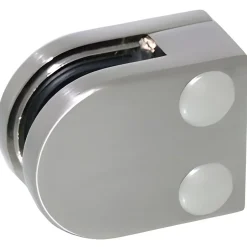 MySystem 4 x Pince à verre plate modèle 00 - Ep. verre 6 mm - Inox 304 brossé GR320