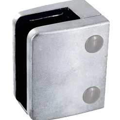 MySystem 4 x Pince à verre plate modèle 04 - Ep. verre 11,52 mm - Zamak brut