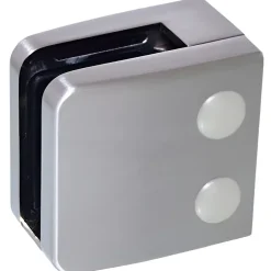 MySystem 4 x Pince à verre plate modèle 06 - Ep. verre 10,76 mm - Inox 316 brossé GR320