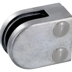 MySystem 4 x Pince à verre plate modèle 00 - Ep. verre 6,76 mm - Zamak brut