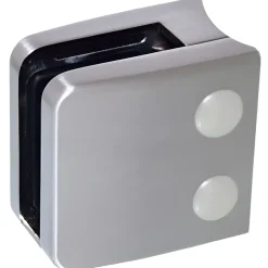 MySystem 4 x Pince à verre pour tube diam. 42,4 modèle 06 - Ep. verre 10 mm - Inox 316 brossé GR320