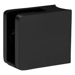 4 x Pince à verre pour tube diam. 42,4 modèle 21 - Ep. verre 8 mm - Inox noir anthracite-MySystem Clearance