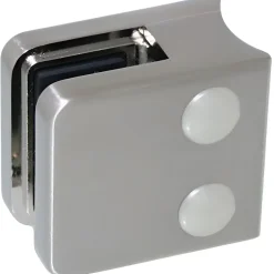 4 x Pince à verre pour tube diam. 42,4 modèle 01 - Ep. verre 10 mm - Inox 304 brossé GR320-MySystem Outlet