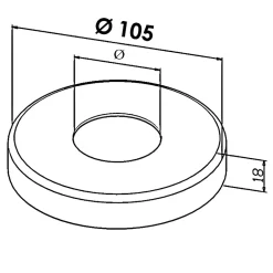 2 x Poteau de balustrade Modèle 24 - Tube diam. 42.4 x 2 mm - H 970 mm - Inox 316-MySystem Best
