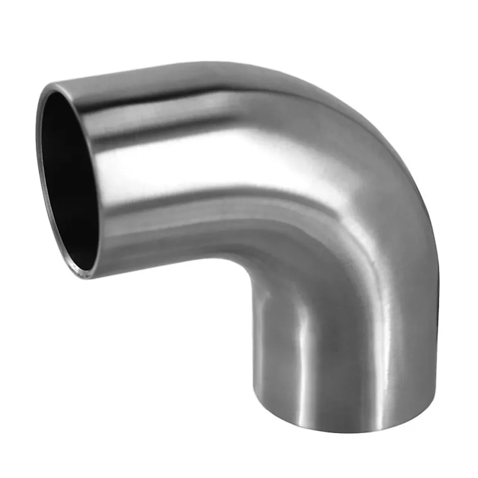 MySystem 2 x Raccord 90 degrés arrondi pour main courante bois diam. 42,4 mm - Inox 304