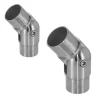 2 x Raccord orientable pour tube diam. 42,4 x 2 mm - Inox 316-MySystem New