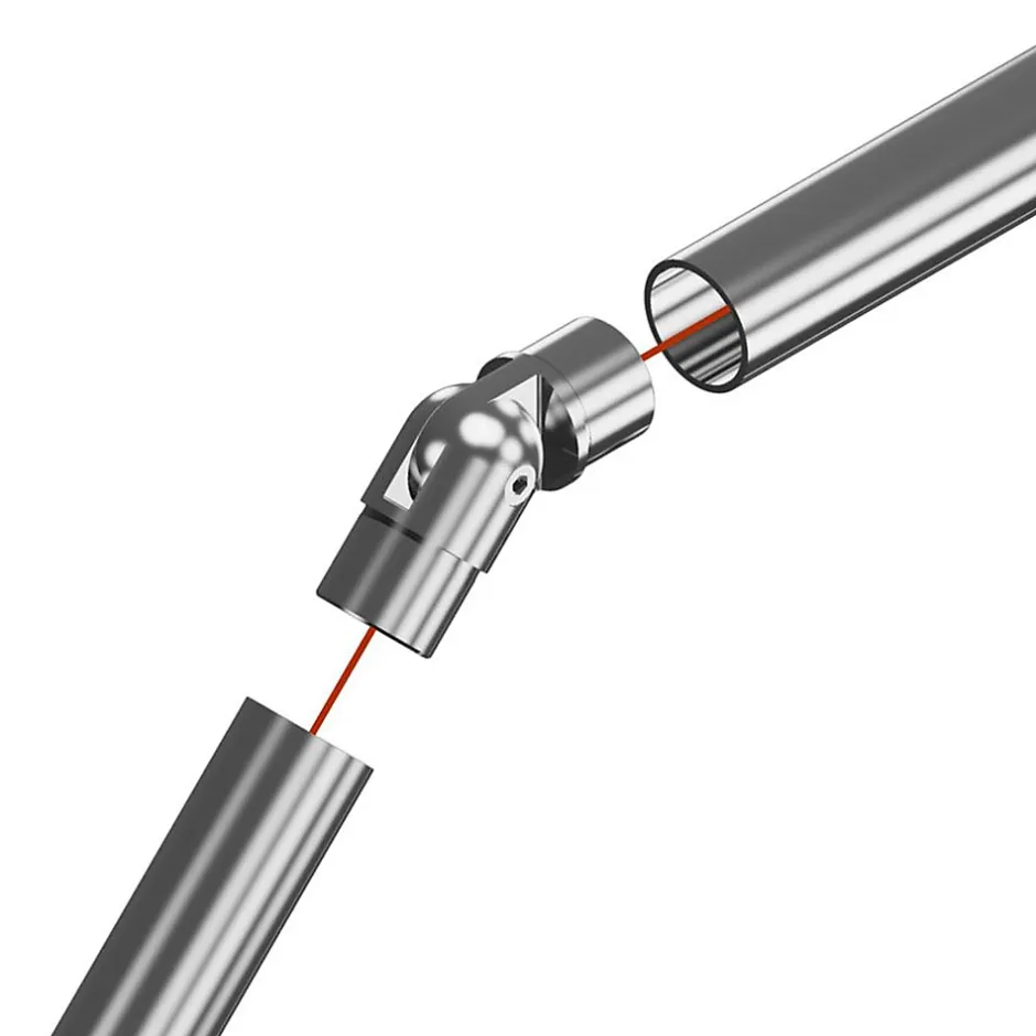 2 x Raccord orientable pour tube diam. 42,4 x 2 mm - Inox 316-MySystem New
