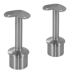 2 x Support 90 degrés main courante diam. 42,4 à coller sur tube diam. 42,4 x 2 mm - Inox 304-MySystem Online