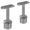 2 x Support main courante diam. 42,4 à coller sur tube diam. 42,4 x 2 mm - Inox 316-MySystem