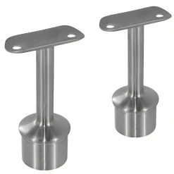 2 x Support main courante diam. 42,4 à coller sur tube diam. 42,4 x 2 mm - Inox 316-MySystem