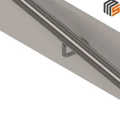 2 x Support mural orientable - Main courante diam. 42,4 mm - Platine 3 trous fraisés - Inox 316-MySystem Hot