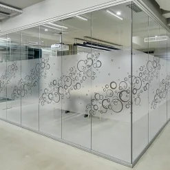 Adhésif Film Fenêtre Anti Regard Occultant - BULLES XL - Stickers Autocollant Brise-Vue pour Vitres & Porte de Douche - 40X200cm-Ambiance Sticker Outlet