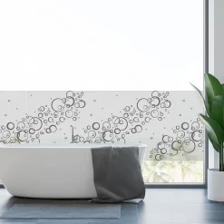Adhésif Film Fenêtre Anti Regard Occultant - BULLES XL - Stickers Autocollant Brise-Vue pour Vitres & Porte de Douche - 40X200cm-Ambiance Sticker Outlet
