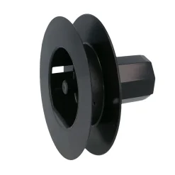 - Poulie de volet roulant à vis - 120 mm - Nylon - Noir-Amig Clearance