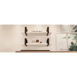 - Support 3001 - 125 x 260 x 30 mm - Acier - Noir mat-Amig Hot