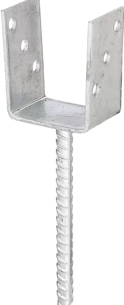 Ancre à poteau en U galvanisé 91x104 Alberts-GAH ALBERTS Online