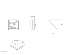 Angle de fixation pour rampes-Fortia New