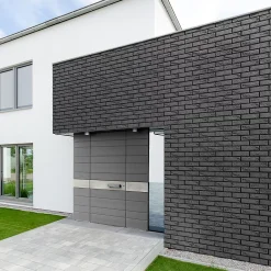 Angle plaquette de parement béton effet pierre gris Luberon L.21 x l.6,5 cm-Stegu Outlet