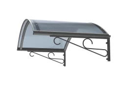 Arctom Auvent Ala 140x80, couleur anthracite RAL7016, plaque anthracite