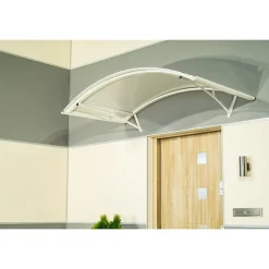 Arctom Auvent Apos 150x90, couleur Blanc RAL9016, panneau sandwich AL PE AL